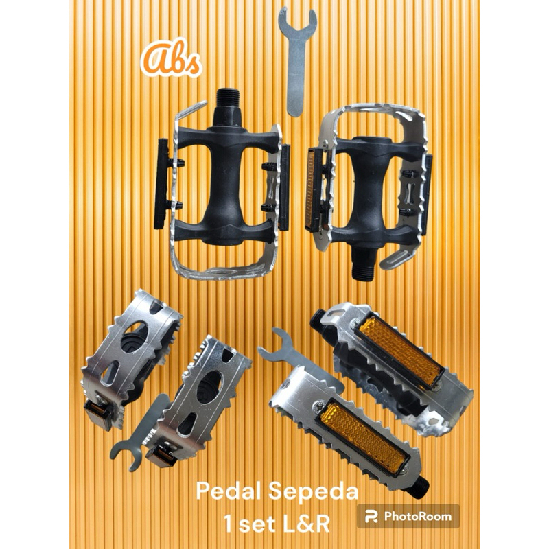 Jual Pedal sepeda gunung MTB sepeda lipat dan Roadbike 1 set L & R ...