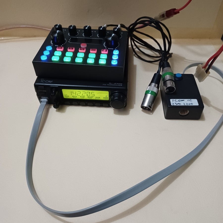 Jual PTT BOX SOUNDCARD TO MIXER AUDIO UNTUK RIG ICOM 2100H | Shopee ...