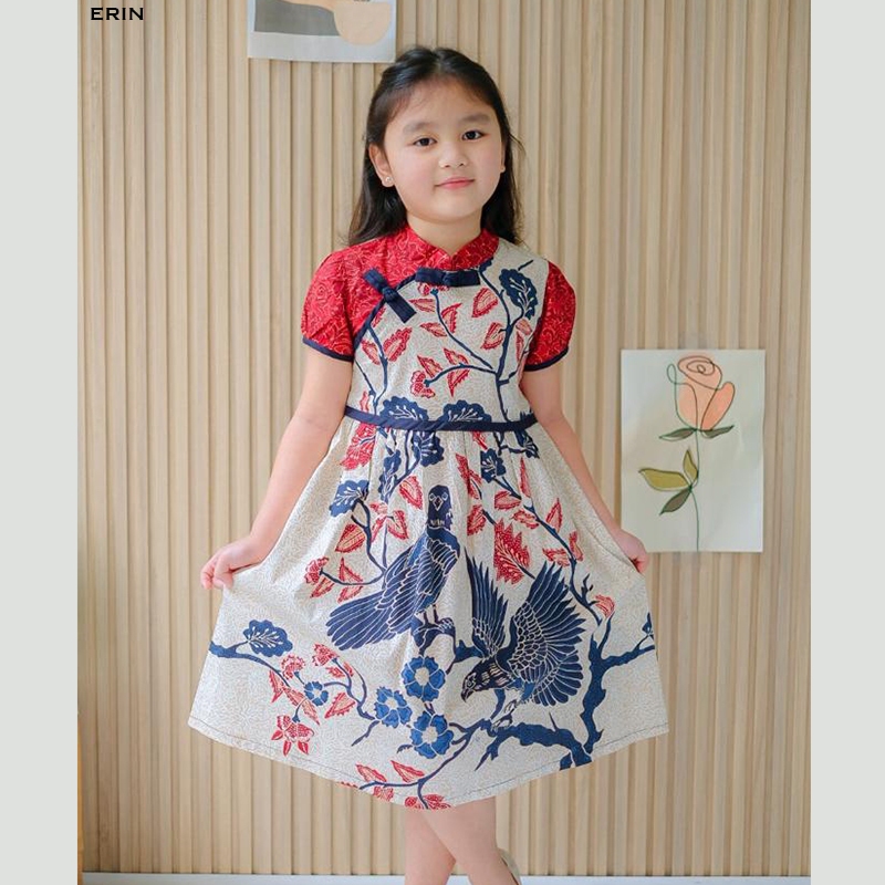POPI KIDS Dress Batik Anak Perempuan ANAK CEWEK 009 060 066 079  002 MIX