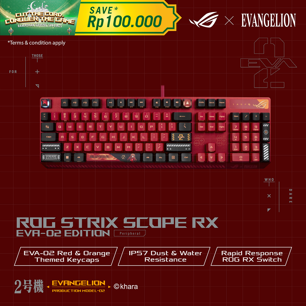 Jual ASUS ROG Strix Scope RX EVA-02 Edition | Shopee Indonesia