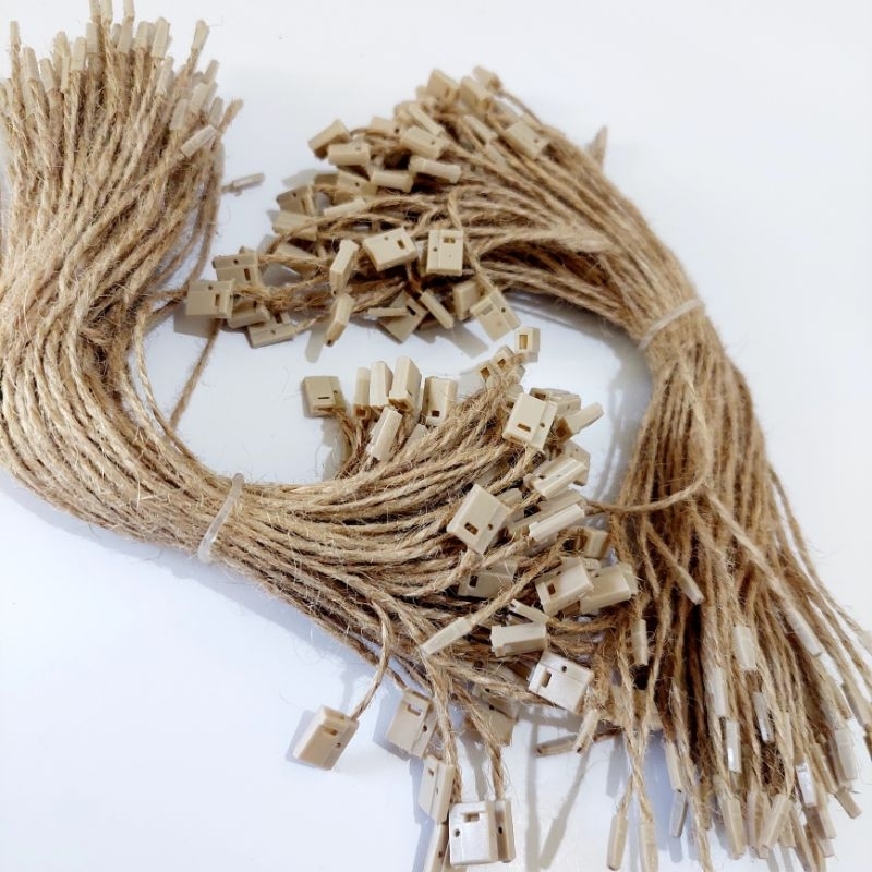 Jual tali hangtag goni 100 pcs loopin goni lopin goni gantungan label ...