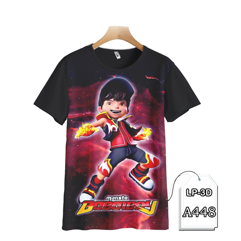 Jual Baju Boboiboy Fire Baju Anak Boboiboy Kartun TV Animasi 3D #LP3D ...