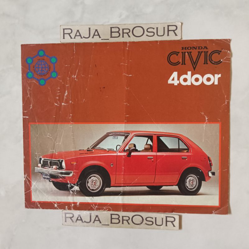 Jual Poster brosur katalog leaflet jadul lawas Honda Civic 4Door/Civic ...