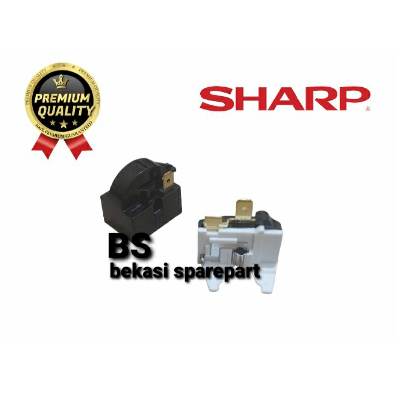 Jual Relay Pin 1 Kanan + Overload Kulkas Sharp 1 Pintu / 2 Pintu ...