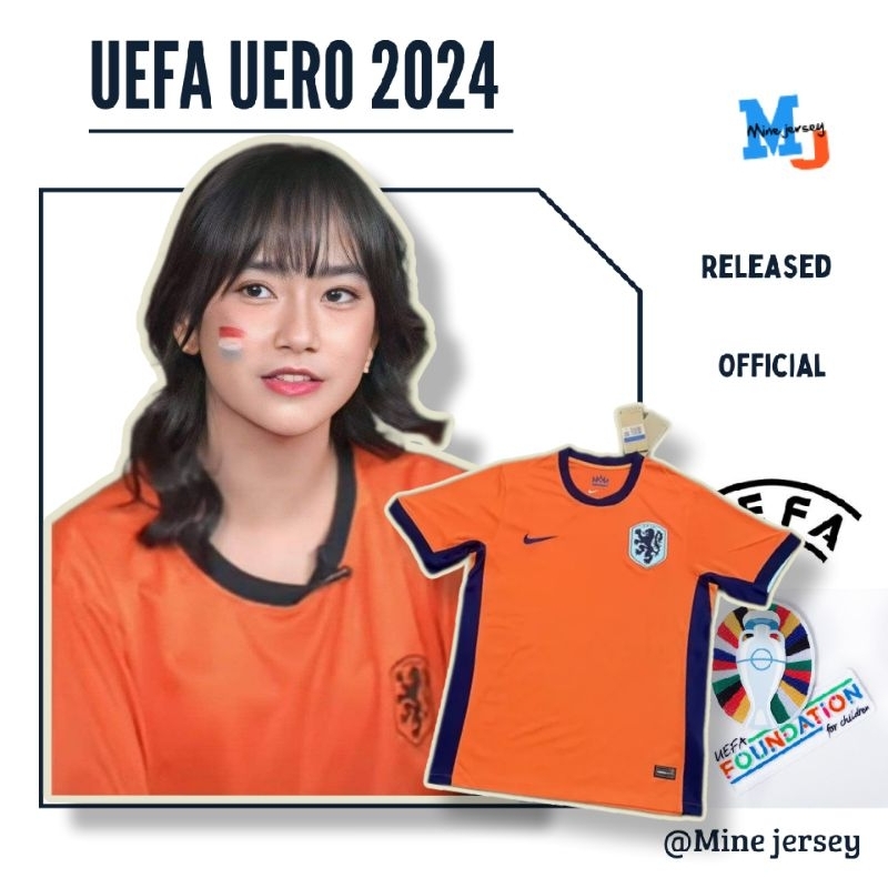 Jual Jersey Euro Belanda home 2024 25 Baju bola Grade Ori Shopee