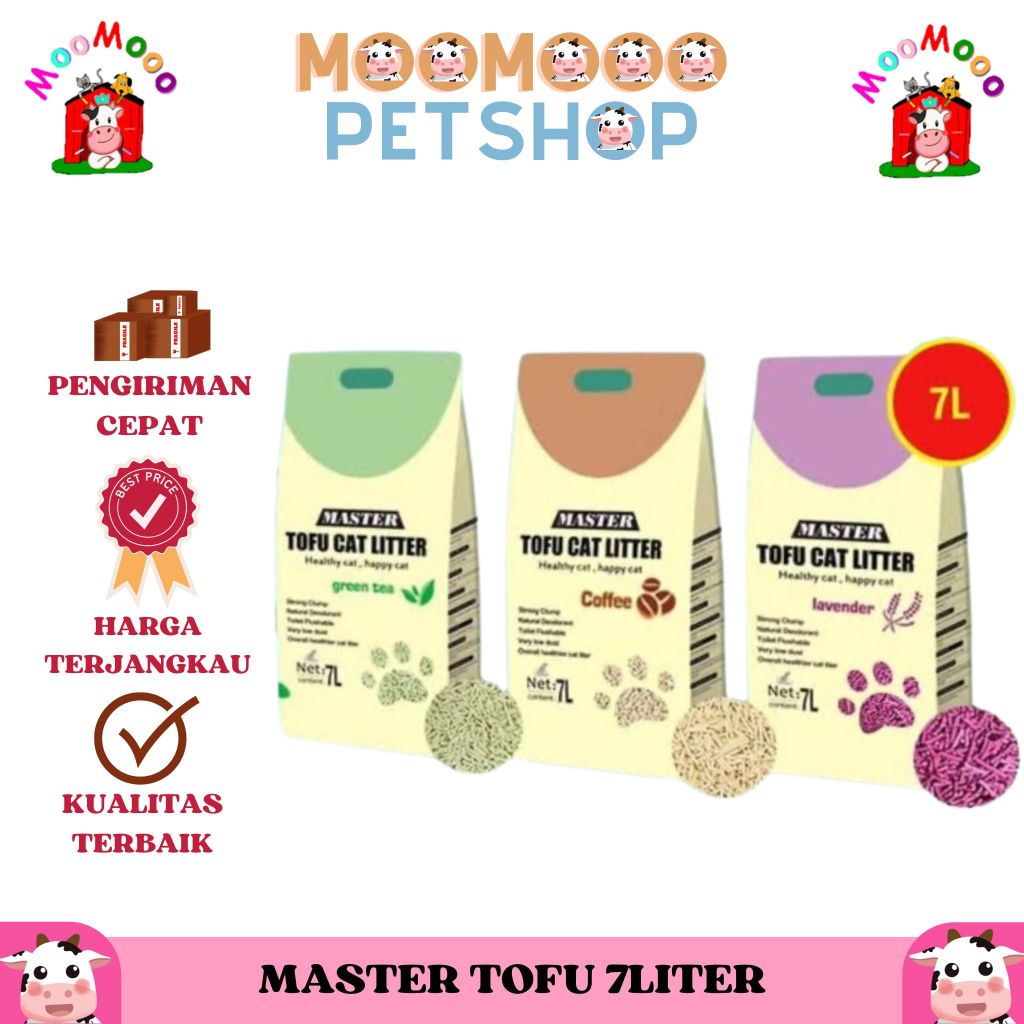 Jual Master Tofu Cat Litter Pasir Kucing Gumpal Tofu 7Litter | Shopee ...