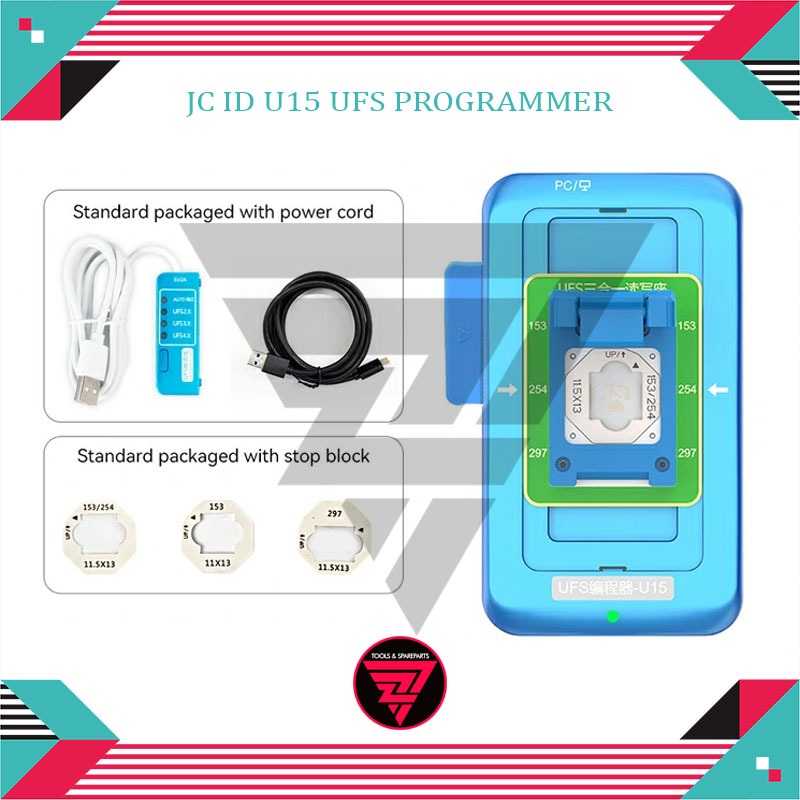 Jual JC ID U15 UFS Programmer With Socket BGA153/BGA254/297 | Shopee ...