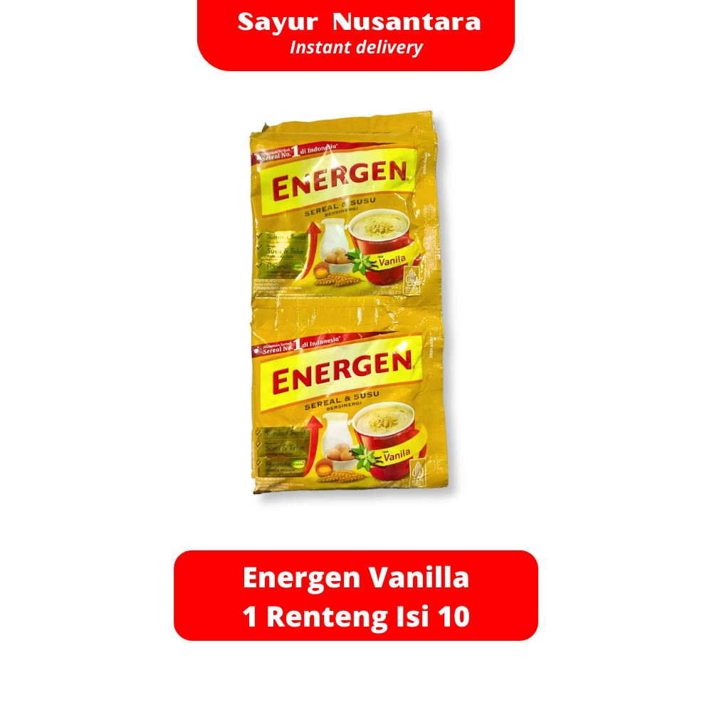 Jual Energen Vanilla 1 Renteng Isi 10 - Sayur Nusantara | Shopee Indonesia