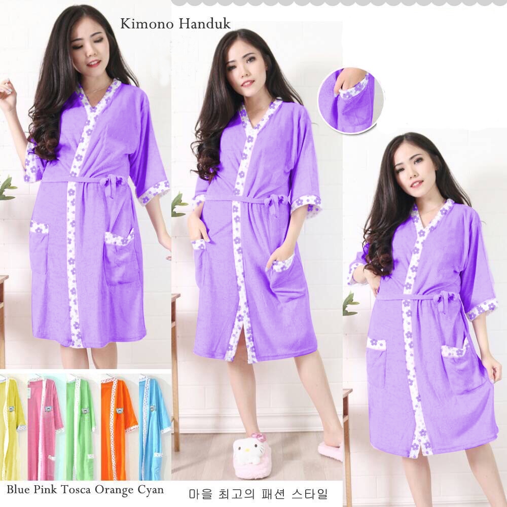 Jual Lilipop Baju Handuk Kimono Wanita Dewasa Original Murah All size