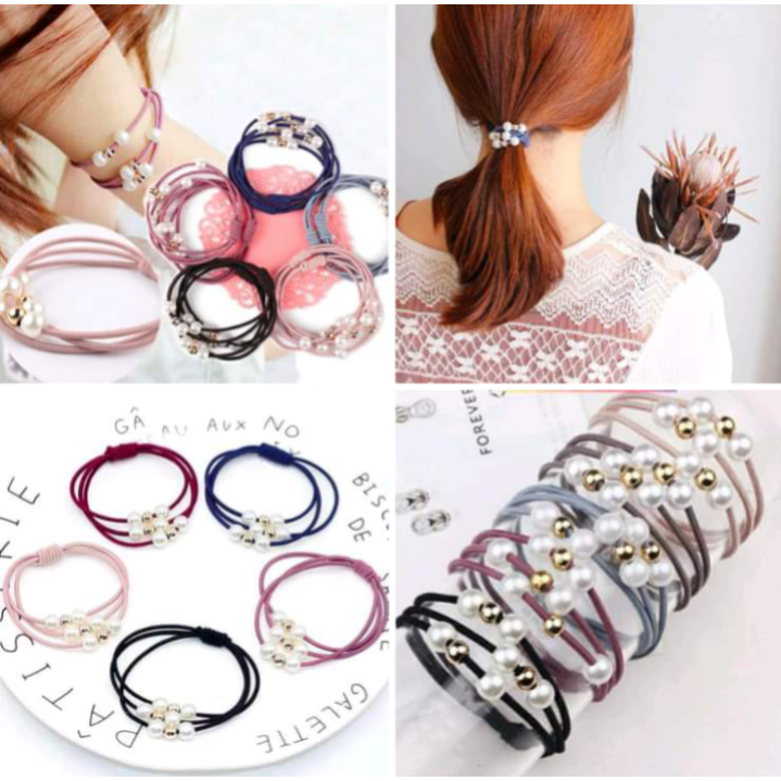 Jual Ikat Rambut Mutiara Warna | Shopee Indonesia