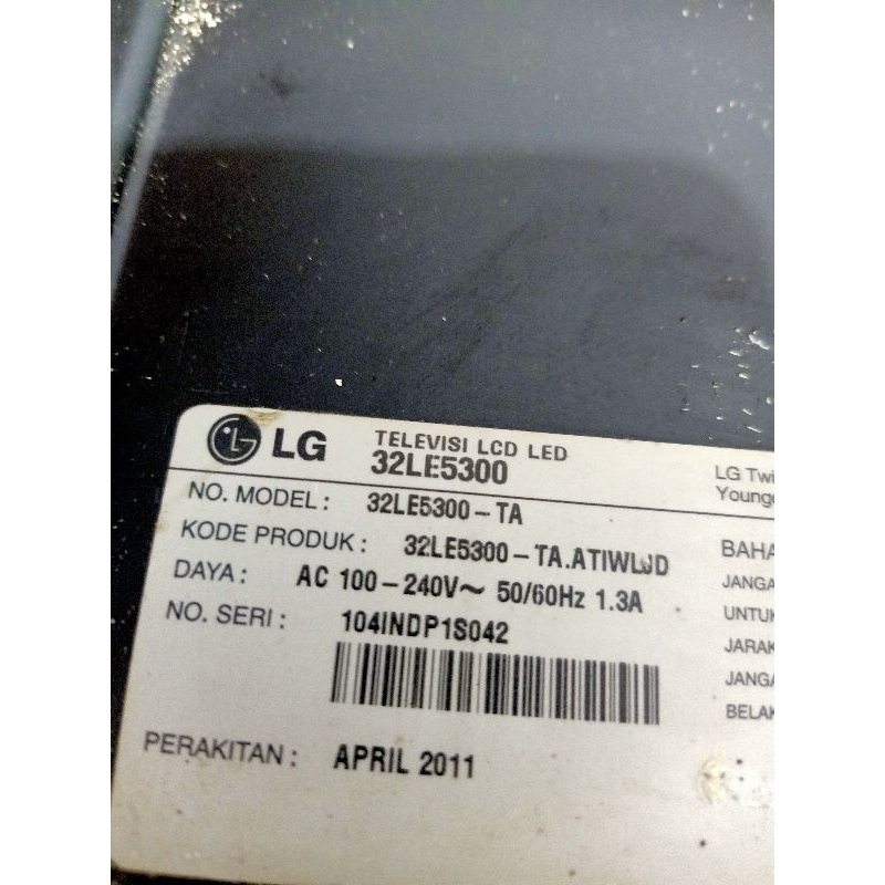 Jual Panel Layar Tv LED LG 32LE5300 ORIGINAL | Shopee Indonesia