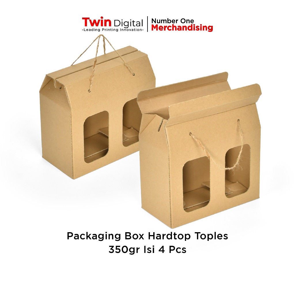 Jual Twindigital Packaging Box Kardus Toples 350gr Isi 4 Pcs / Dus Gabe ...