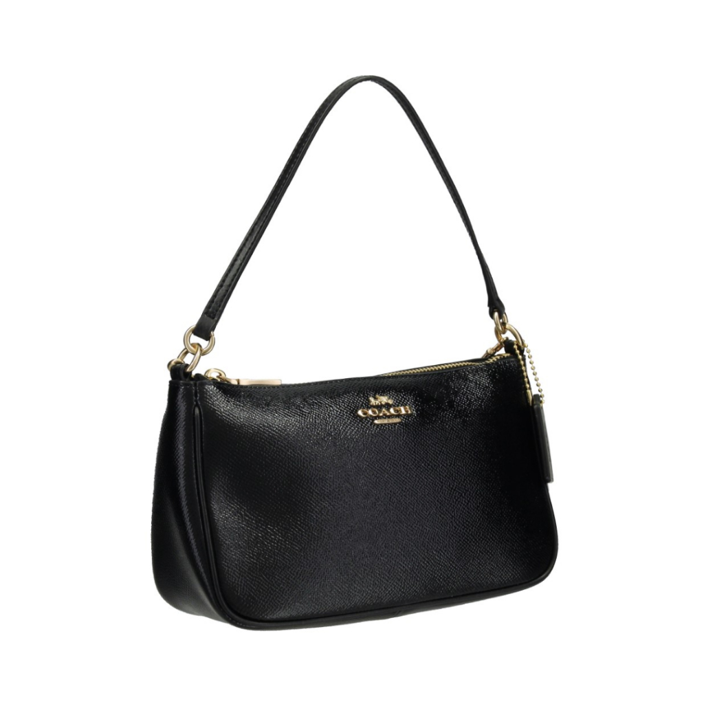 Jual Coach Top Handle Pouch Black CH 36674 Shopee Indonesia
