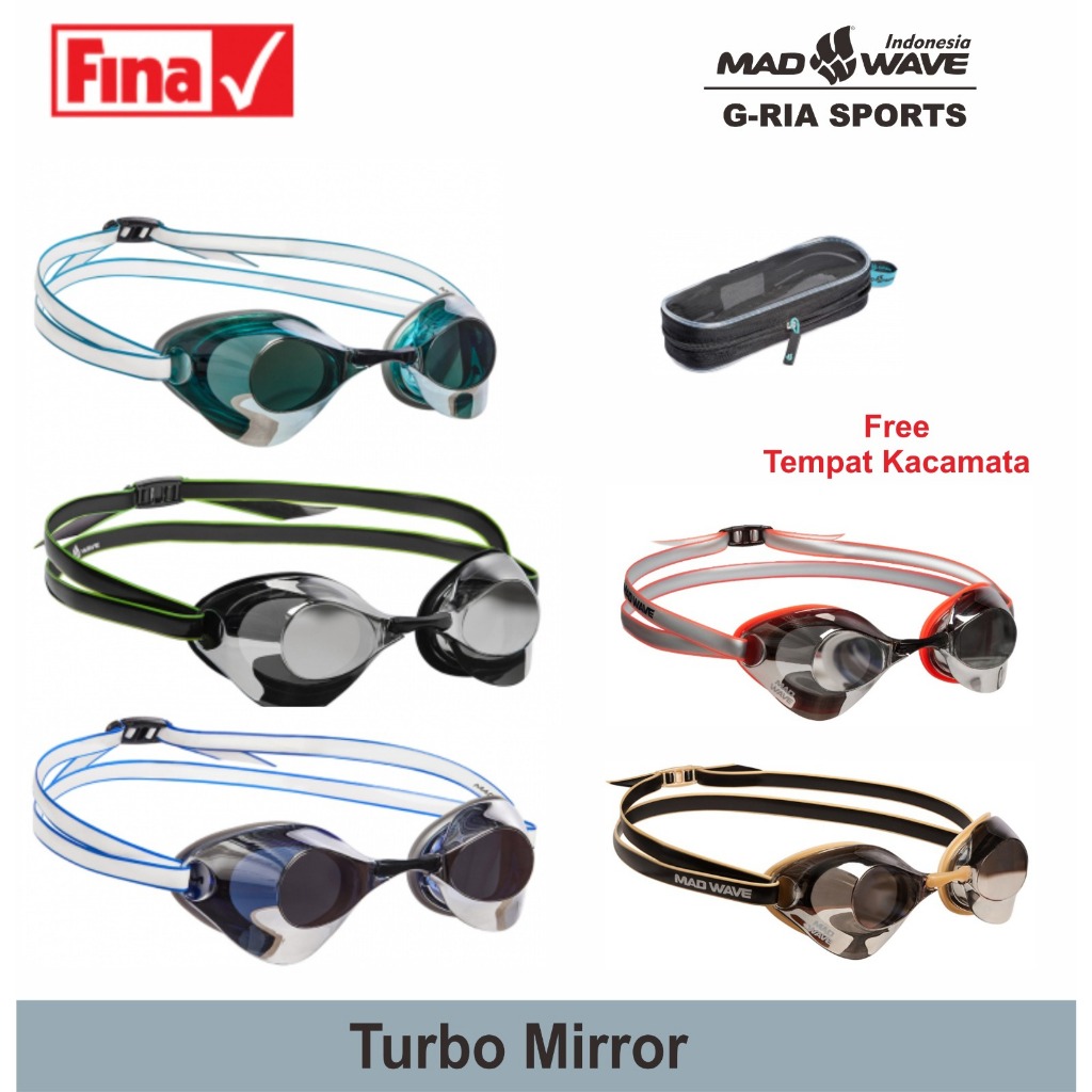 Jual Kacamata Renang Original Mad Wave ( Turbo Racer II Mirror/Rainbow ...