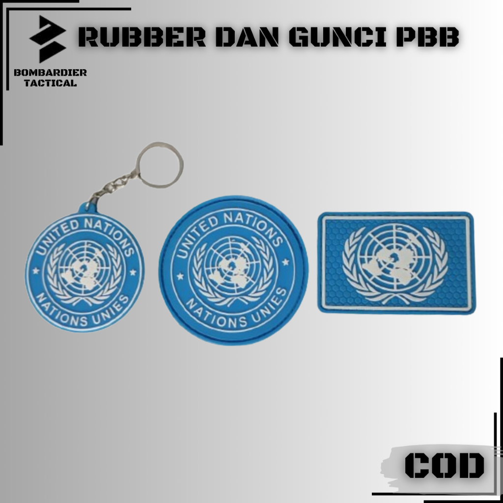 Jual Patch Rubber Velcro Logo Pbb Un Pacth Karet Dan Gunci Cod Shopee