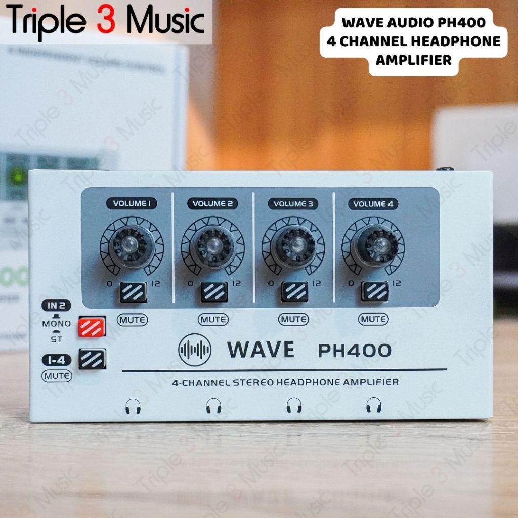 Jual WAVE PH400 PH400 Amply Headphone 4 Channel with adaptor ORIGINAL ...