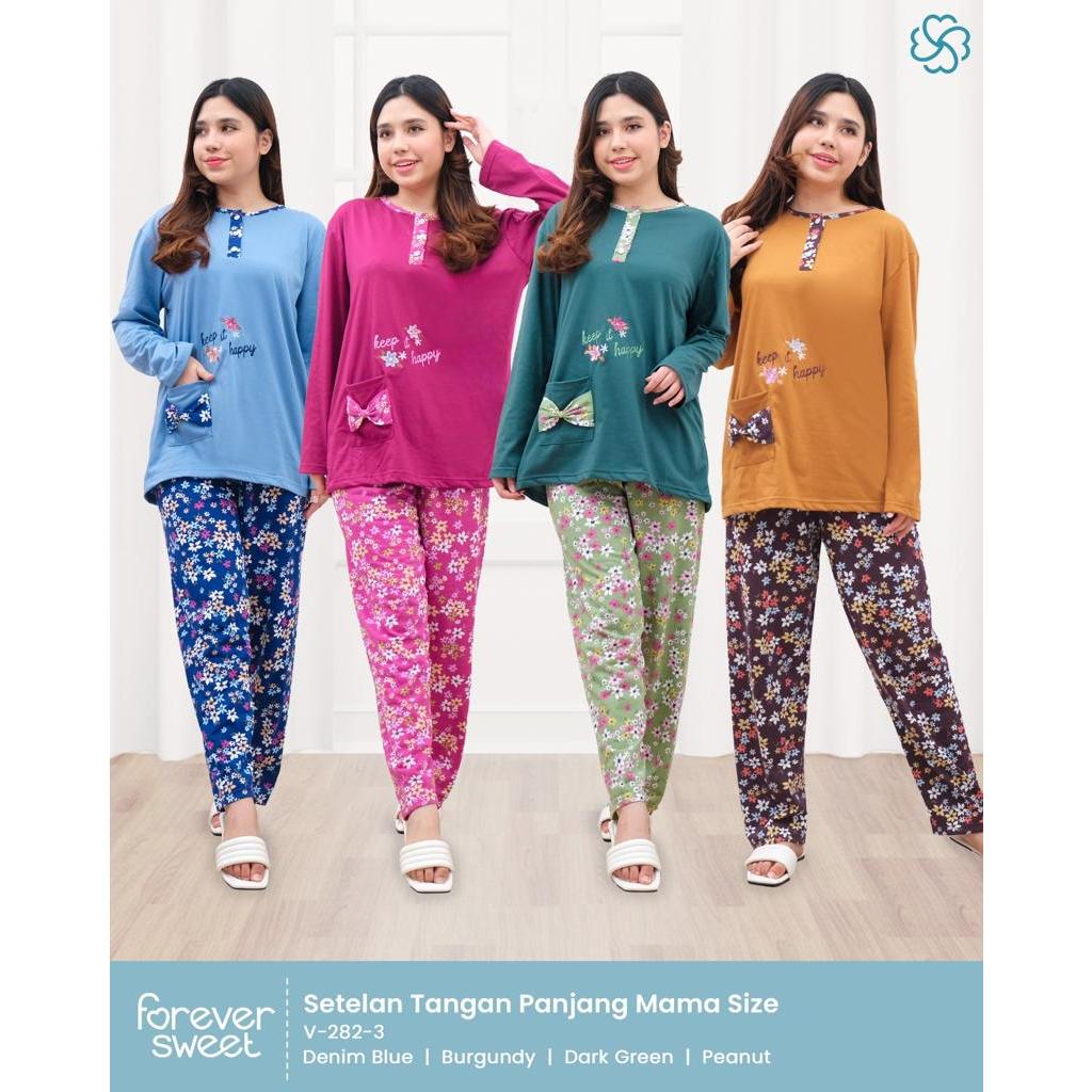 Jual Babydoll Forever PP Mamasize Lengan Panjang Celana Panjang