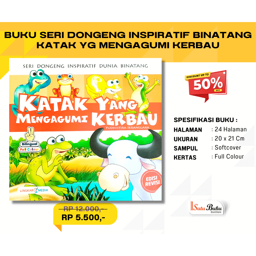 Jual Buku Cerita Anak Seri Dongeng Inspiratif Dunia Binatang - Katak Yg ...