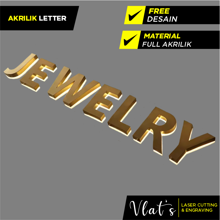 Jual Akrilik Letter | Huruf Akrilik | Akrilik Signage | Shopee Indonesia