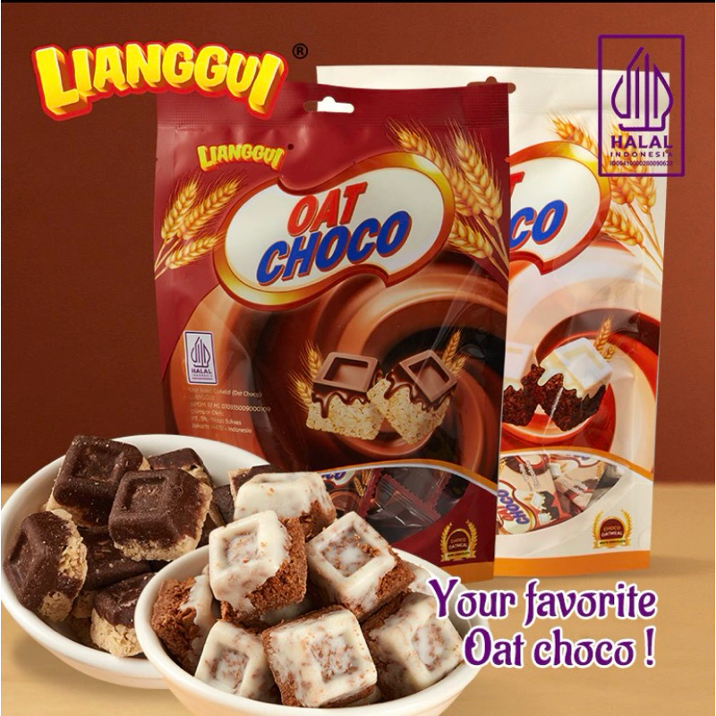 Jual Halal Oat Choco Lianggui Oatmeal Rasa Cokelat Oatmeal Rasa Cokelat ...