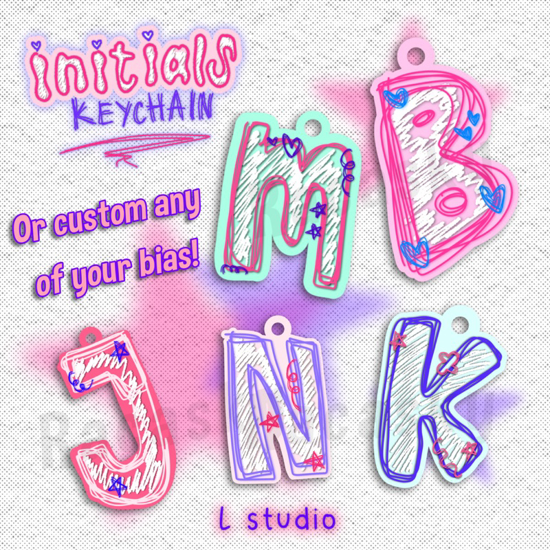 Jual Initials Keychain • L studio | Shopee Indonesia