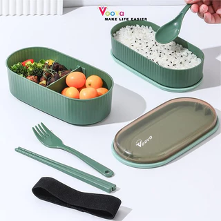 VOOVA Lunch Box / Kotak Bekal Makan Siang / Kotak Bekal Tali Strap 900ml / Kotak Makan Siang Aesthetic