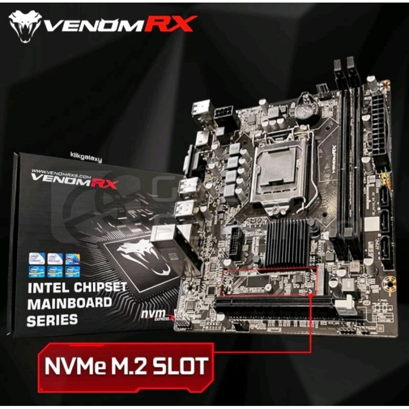 Jual Motherboard Venom Rx H Ddr Lga Slot Nvme Shopee