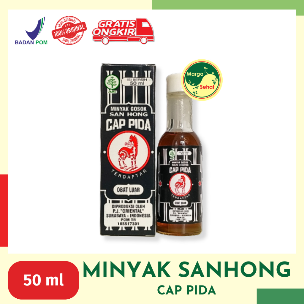 Jual MINYAK SANHONG 50 ML / MINYAK CAP PIDA / ENCOK / MINYAK GOSOK