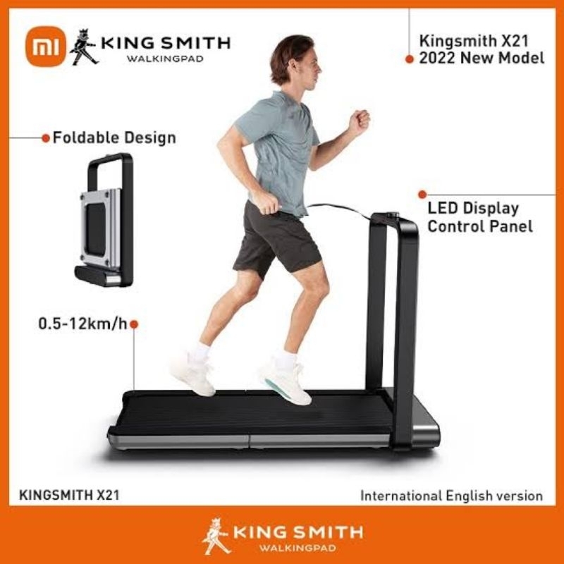 Jual KINGSMITH X21 Smart Walking Pad Treadmill Foldable LED Display 110 ...