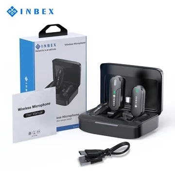 Siap INBEX M8 IM4 Microphone Wireless Lavalier Bluetooth Youtuber Nirkabel Mic Clip On Audio
