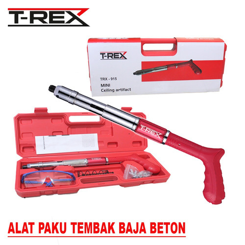 Jual PROMO !!!!! Shot Nail Gun Set Ramset Gun + Paku 100pcs Fastening ...