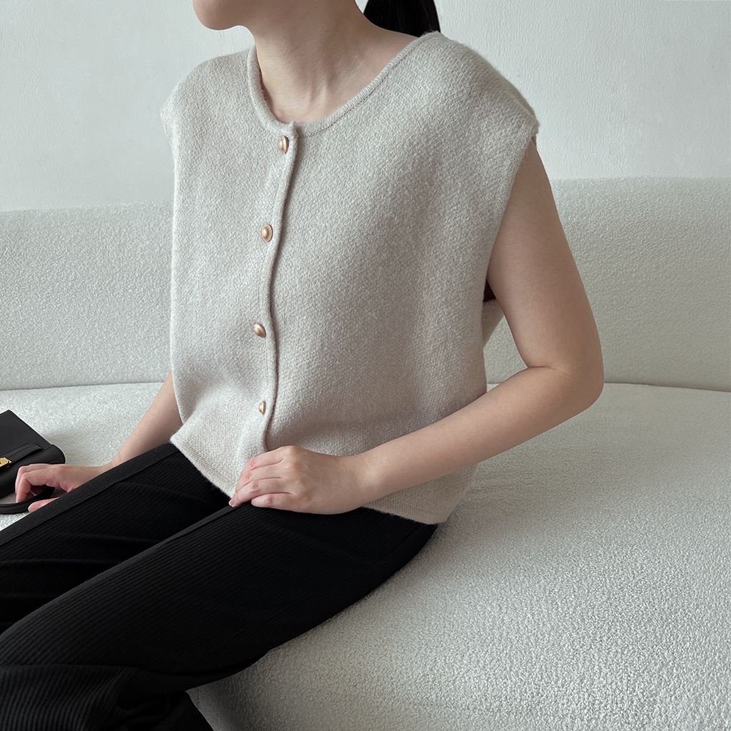 Jual Otsu Knit Vest Top | Shopee Indonesia