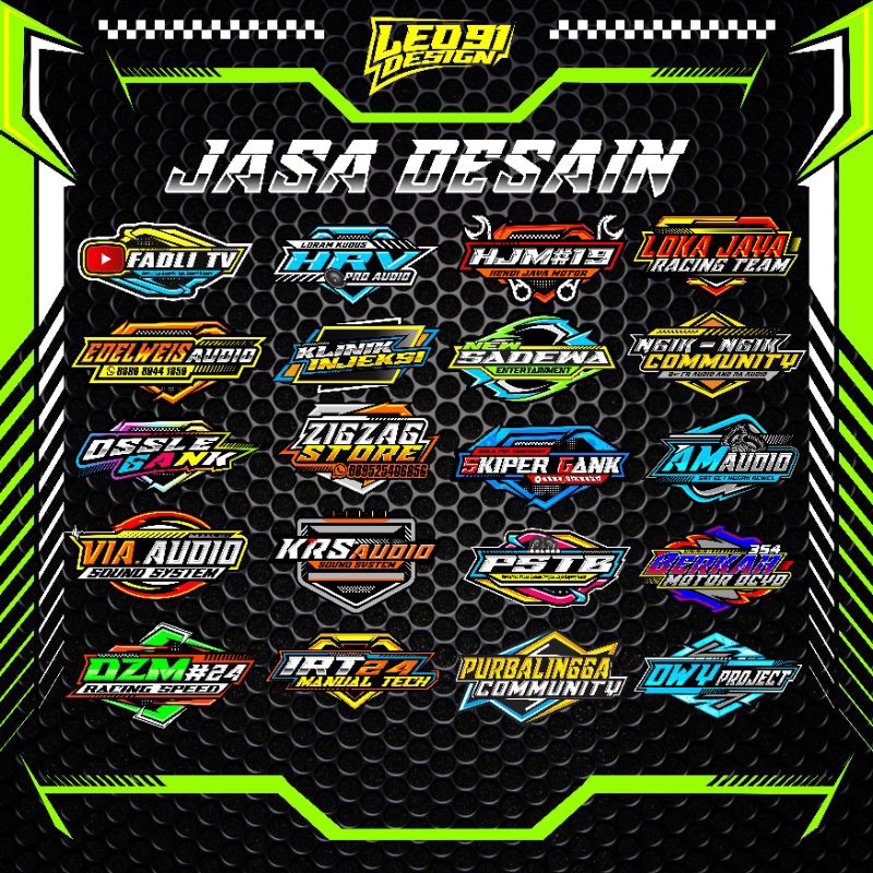 Jual Jasa design logo racing, komunitas, sound system | Shopee Indonesia