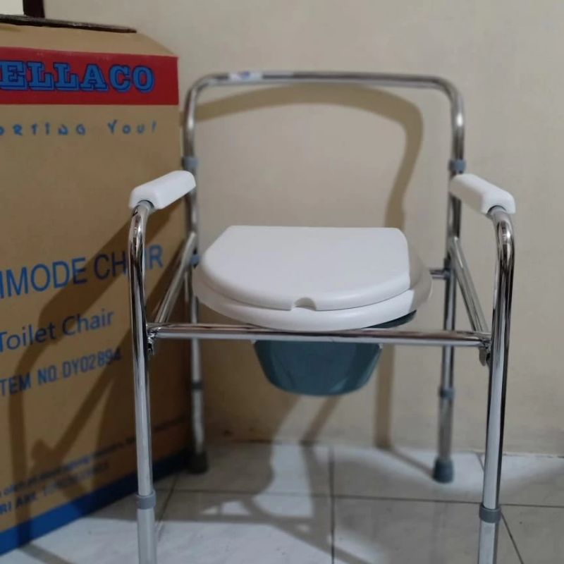 Jual commode chair sellaco / kursi toilet BAB tanpa roda Sellaco ...