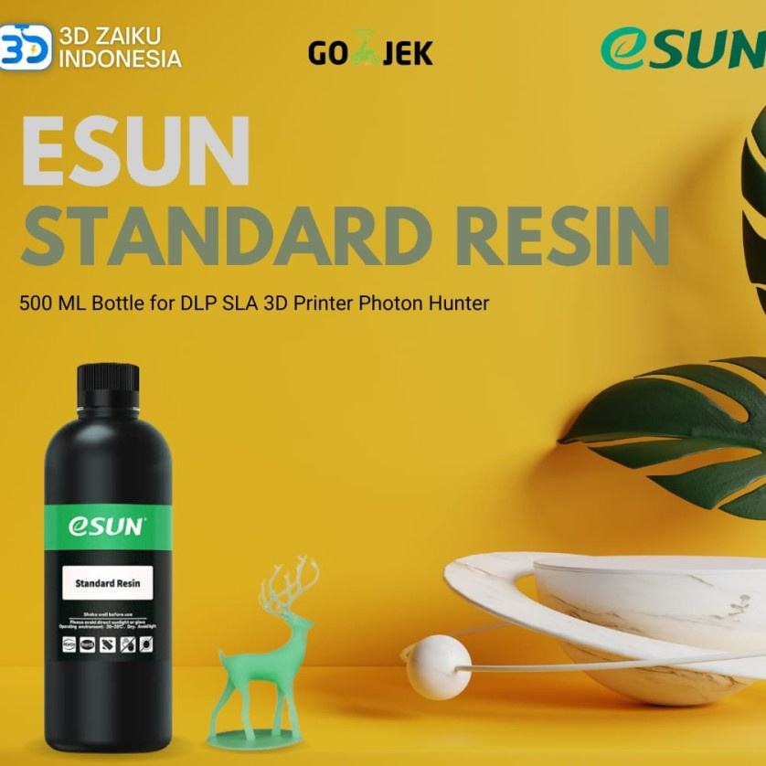 Jual eSUN Standard Resin 500 ML Bottle for DLP MSLA LCD 3D Printer ...
