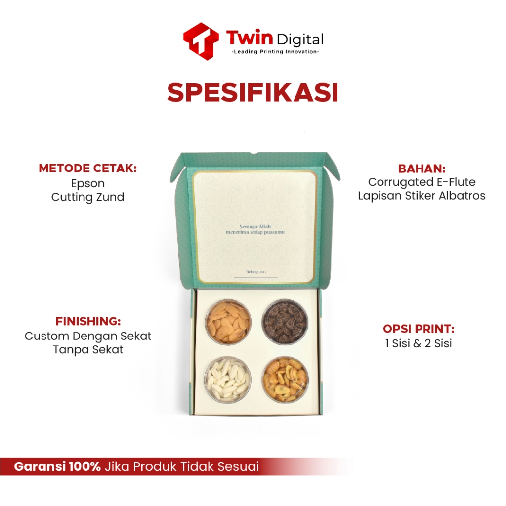 Jual Twindigital Custom Box Kardus Hampers Lebaran / Box Toples Isi 4 ...