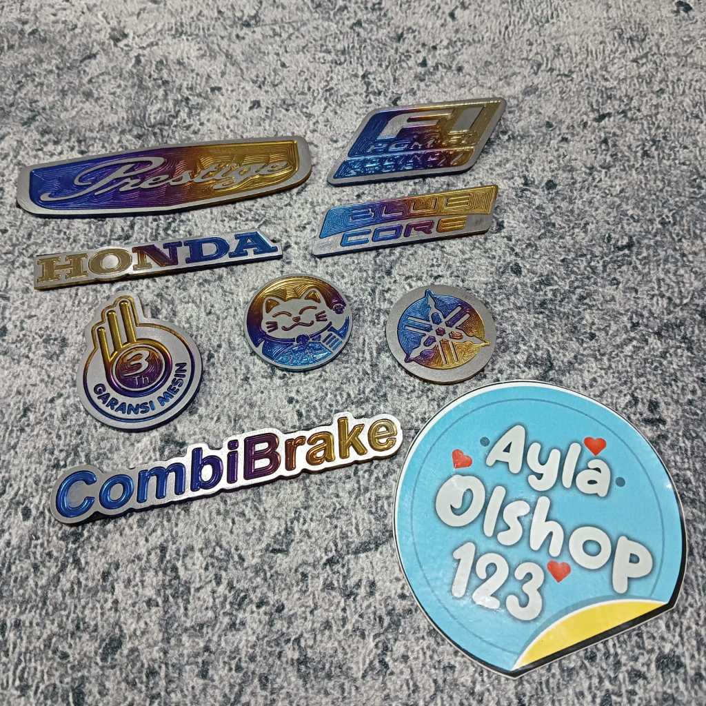 Jual emblem titanium body / emblem titanium logo yamaha / emblem ...