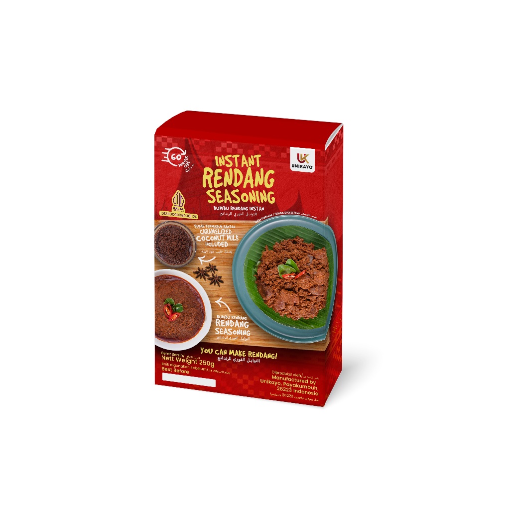 Jual BUMBU RENDANG INSTAN PEDAS UNTUK 500 GR DAGING – UNIKAYO - ASLI ...
