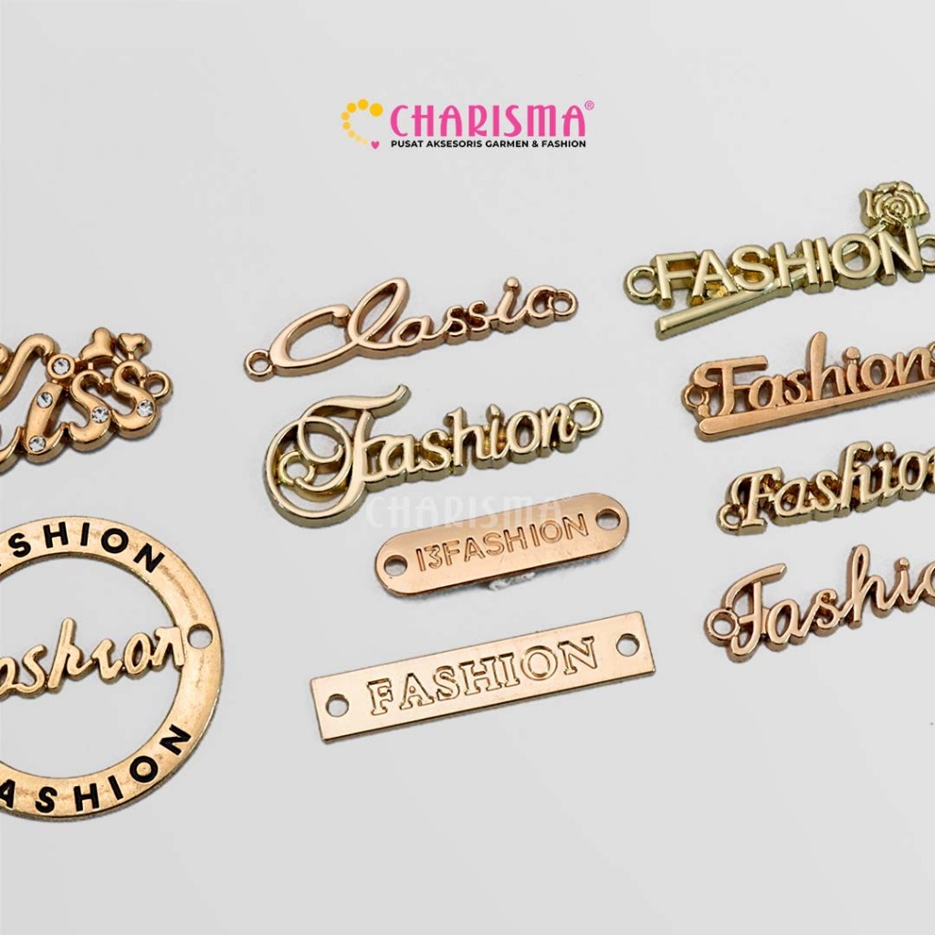 Jual Charisma Label Plat Besi Motif Fashion - Label Tag Besi / Plat ...