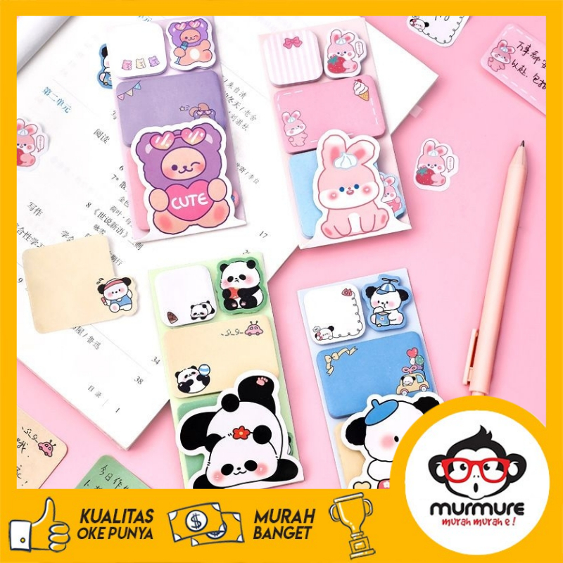 Jual Murmure I Memopad Kertas Tulis Warna Kartun Cutie Pufffy Doll Sticky Notes Shopee Indonesia