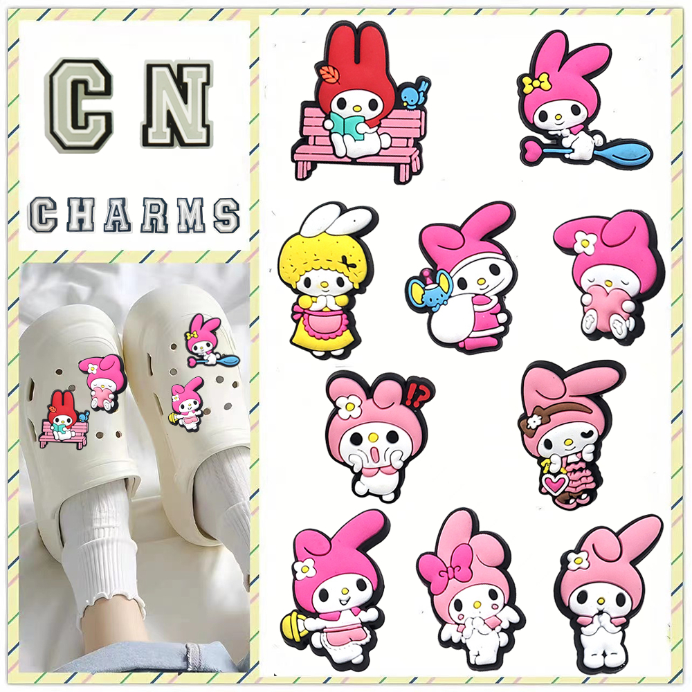 Jual 1 Buah Aksesori Sepatu Jibbitz Sanrio Melody Crocs DIY Sepatu ...