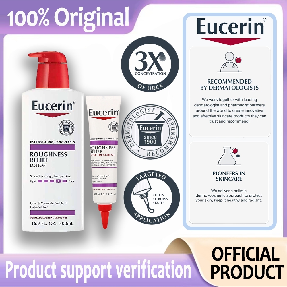 Jual Eucerin Roughness Relief Body Lotion 500ml | Roughness Relief Spot ...