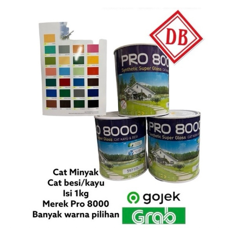 Jual Db Cat Minyak Pro Cat Besi Kayu Synthetic Super Gloss Shopee Indonesia