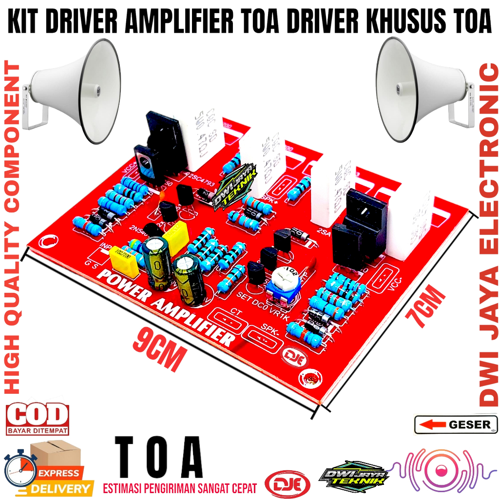Jual Driver Amplifier TOA | Kit Driver Amplifier TOA | Driver TOA | Kit