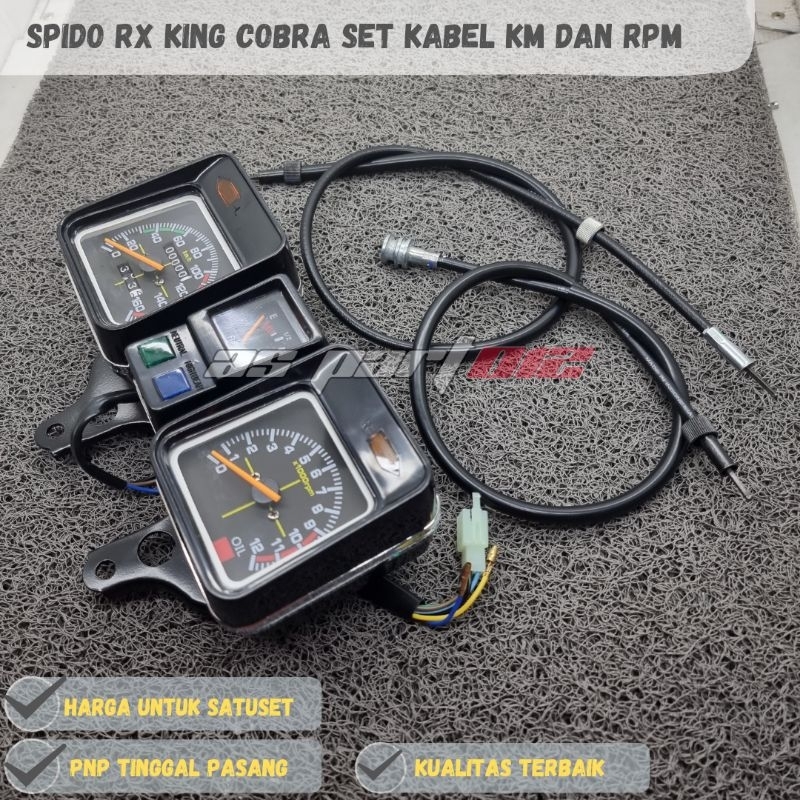 Jual SPIDOMETER SPIDO ASSY RX KING RXKING OLD COBRA SET KABEL KM DAN ...