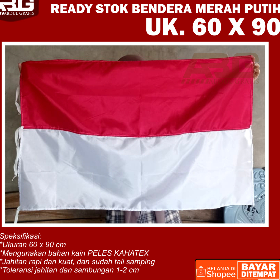 Jual BENDERA MERAH PUTIH 60X90 CM | BENDERA RUMAHAN UKURAN 60X90CM ...