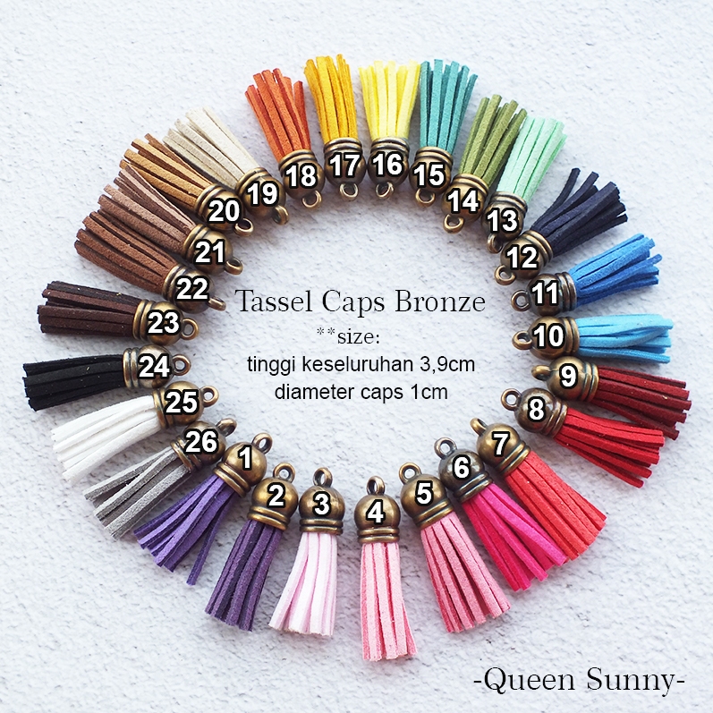 Jual 1pc Tassel Rumbai Caps Bronze Tasel Kitir-Kitir Hiasan Gantungan ...