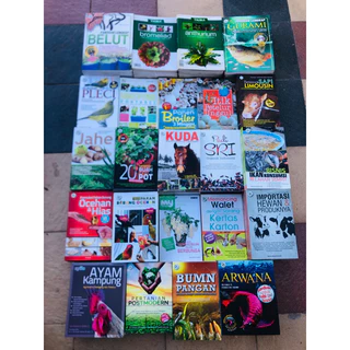 ( PROMO BUKU MURAH ORIGINAL ) BUKU PERTANIAN / PETERNAKAN /  FLORA FAUNA /  TUMBUHAN / HEWAN / BUDIDAYA / BINATANG PELIHARAAN / ARWANA