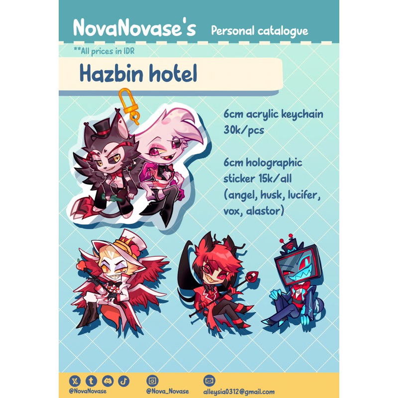 Jual [PO] Hazbin Hotel merch by Nova_Novase | Shopee Indonesia