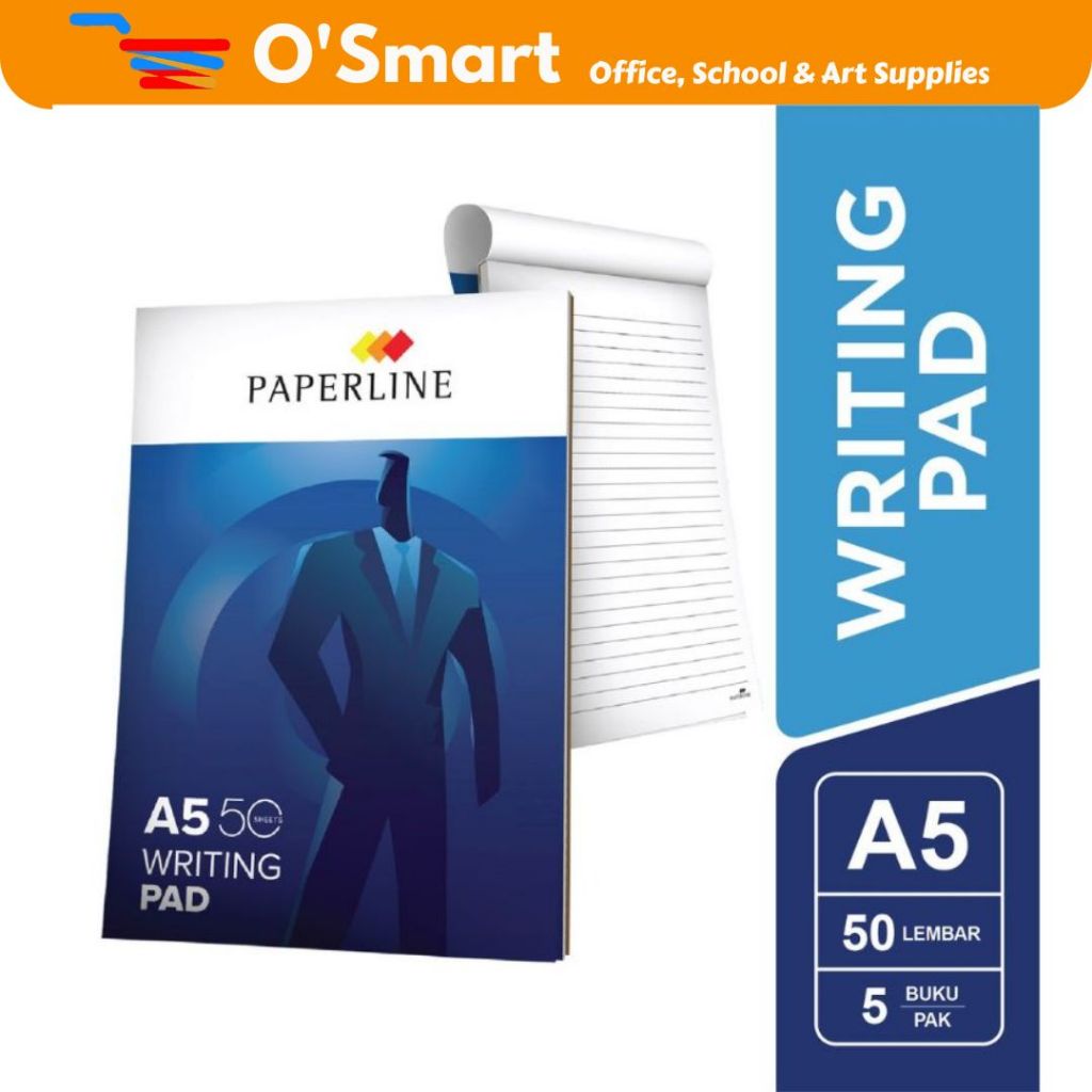 Jual Paperline Buku Seminar Block Note A5 50 ( 1 PAK ISI 5 ) | Shopee ...